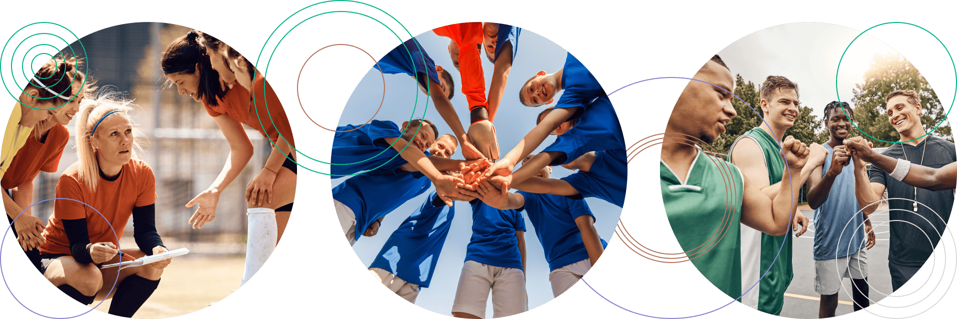 Samples of volunteers at sports